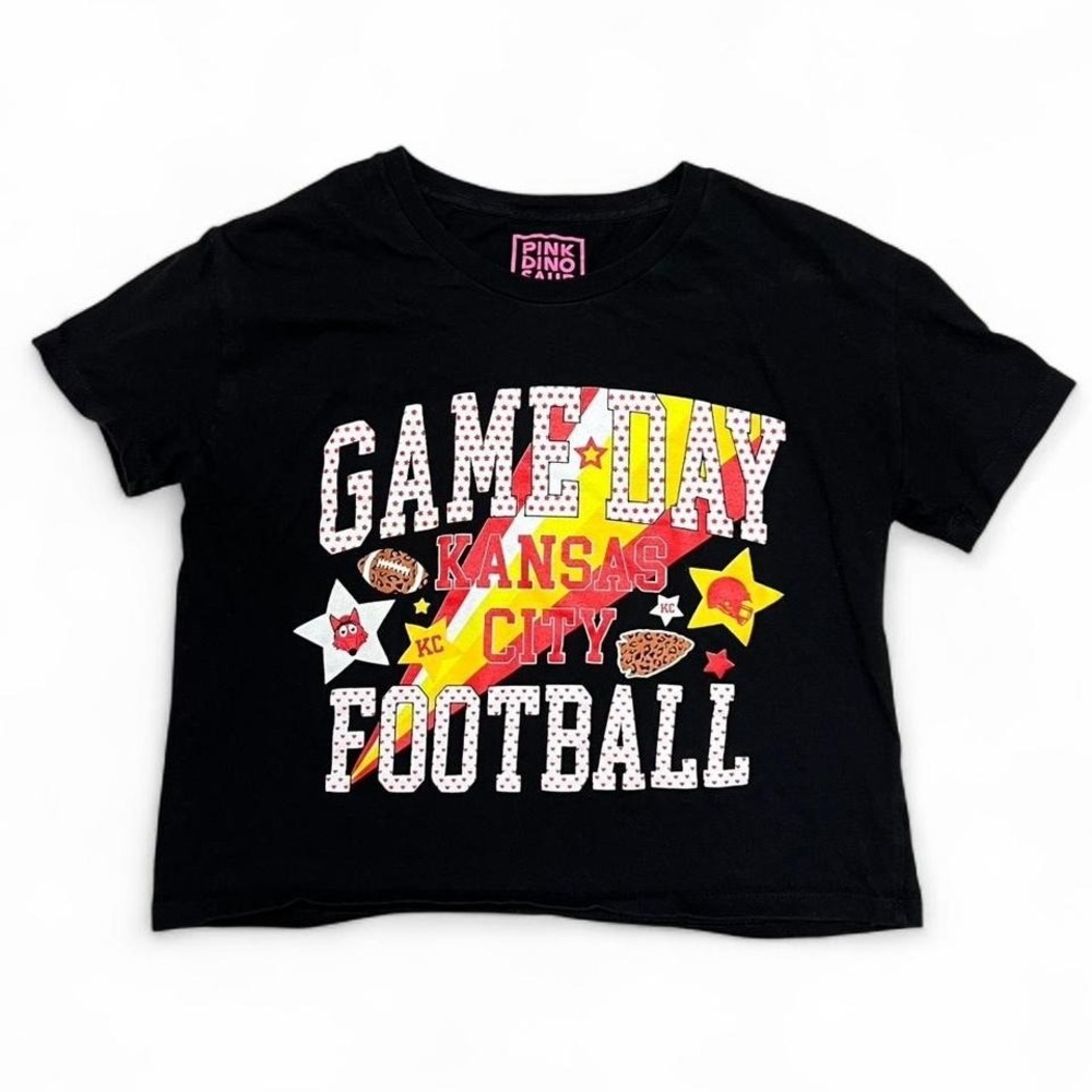 Kansas City‎ Chiefs Crop Top T Shirt Women's Size Small NFL Chiefs Kingdom